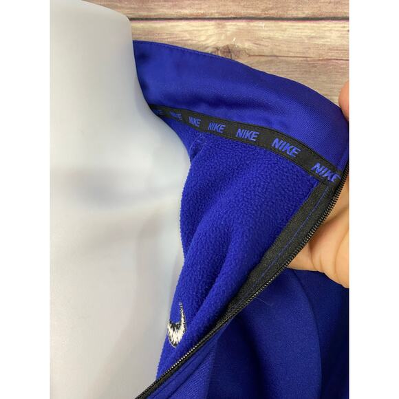 Nike Mens Large Blue Pullover Quarter Zip Stretch Dry Fit Jacket - Picture 5 of 9